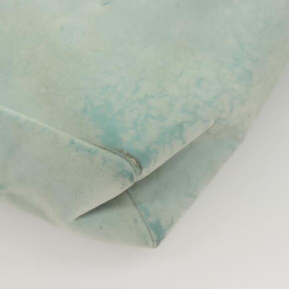 GUCCI Hand Bag Suede Light Blue Black 002 002 - Picture 13 of 16